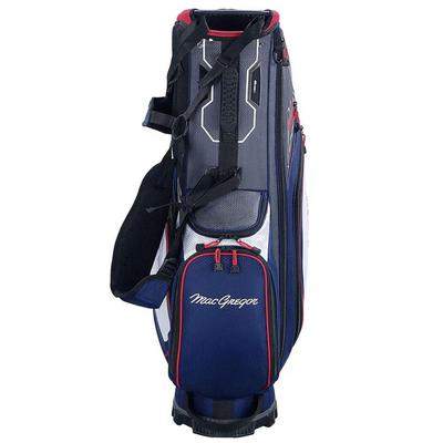 MacGregor Principal 9.5" Golf Stand Bag - Navy/Grey/Red - thumbnail image 3
