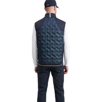 Abacus Mens Grove Hybrid Vest - Navy/Harvest - thumbnail image 2