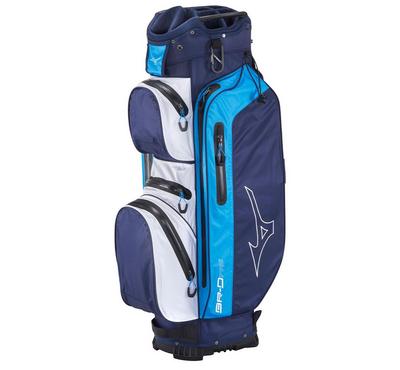 Mizuno BR-DRI Waterproof Golf Cart Bag - Navy/Blue - thumbnail image 1