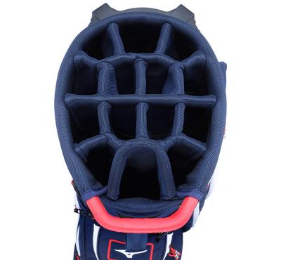 Mizuno BR-DX Golf Stand Bag - Navy/Red - thumbnail image 3