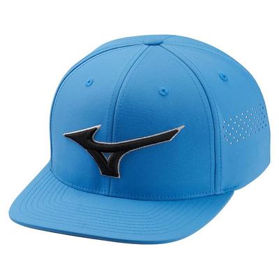 Mizuno Tour Flat Snapback Golf Cap - California Blue - thumbnail image 2