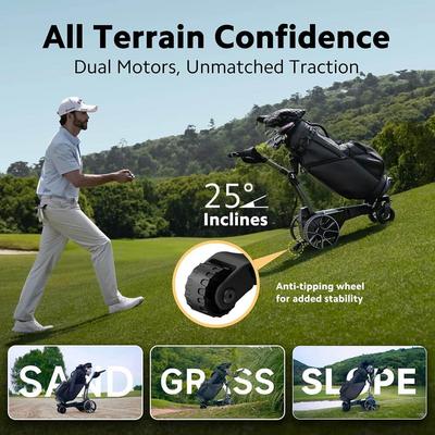 NAVEE Birdie 3 Electric Remote Golf Trolley - Extended Lithium - thumbnail image 14
