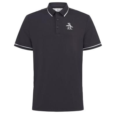 Original Penguin Heritage Piped Golf Polo - Caviar - thumbnail image 1