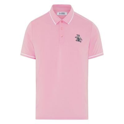 Original Penguin Heritage Piped Golf Polo - Gelato Pink