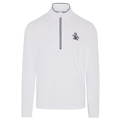 Original Penguin Performance Earl 1/4 Zip Golf Sweater - Bright White - thumbnail image 1