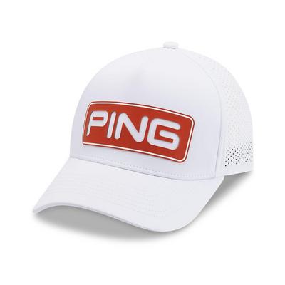 Ping Tour Delta Golf Cap - White/Tango