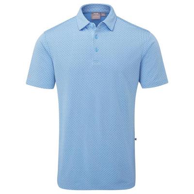 Ping Hershel Golf Polo Shirt - Baltic Sea Multi