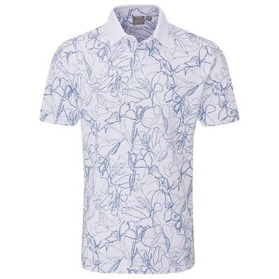 Ping Orlando Golf Polo Shirt - White/Stellar