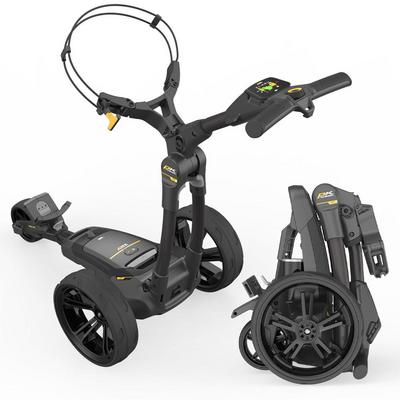 PowaKaddy CT6 GPS Black Electric Golf Trolley - Extended Lithium