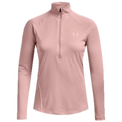 Under Armour Womens UA Tech Twist 1/2 Zip Golf Top - Retro Pink/Silver