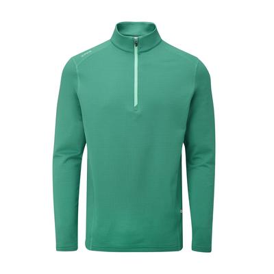 Ping Edwin Half Zip Golf Midlayer Sweater 2023 - Everglade Green - thumbnail image 1