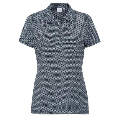 Ping Ladies Rumour Printed Golf Polo - Navy/White - thumbnail image 1