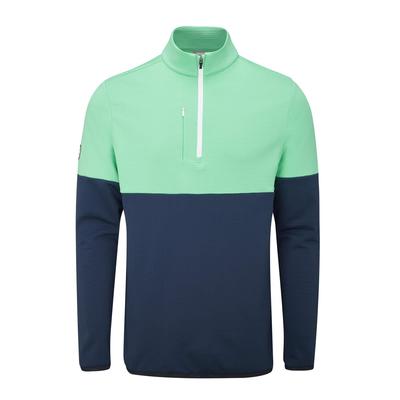 Ping Nexus Half Zip Golf Midlayer Fleece - Oxford Blue/Aqarius - thumbnail image 1