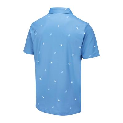 Ping Two Tone Golf Polo Shirt - Danube Blue/Infinity Blue - thumbnail image 2