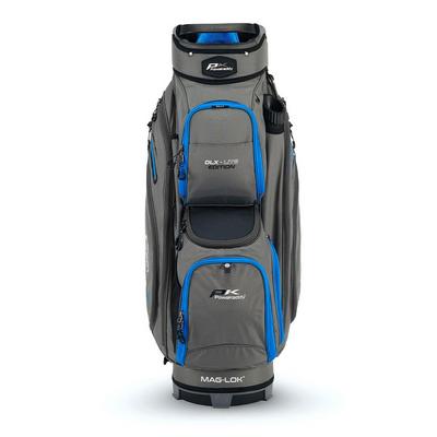 PowaKaddy DLX-Lite Golf Cart Bag 2024 - Gun Metal/Blue - thumbnail image 2