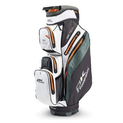 PowaKaddy Dri-Tech Waterproof Golf Cart Bag - Grey/White/Orange