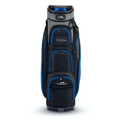 PowaKaddy Prem Tech Golf Cart Bag 2024 - Gun Metal/Blue - thumbnail image 2