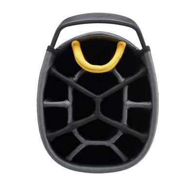 PowaKaddy Prem Tech Golf Cart Bag 2024 - Gun Metal/Yellow - thumbnail image 4