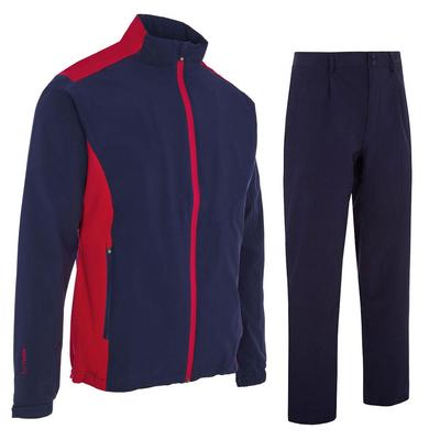 ProQuip Aqualite Waterproof Suit - Navy/Red