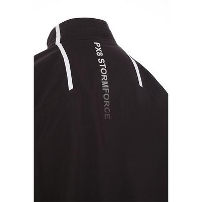 ProQuip PX8 Stormforce Waterproof Golf Jacket - Black - thumbnail image 3