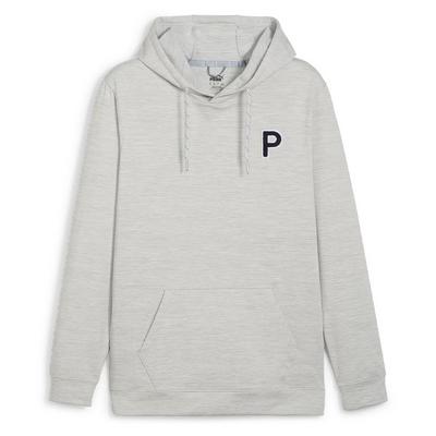 Puma Cloudspun Patch Hoodie - Ash Grey - thumbnail image 1