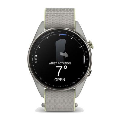 Garmin Approach S72 GPS Golf Smart Watch (47mm) - Silver/Citron - thumbnail image 6