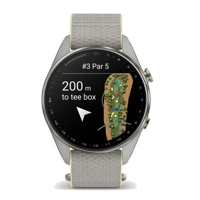 Garmin Approach S72 GPS Golf Smart Watch (47mm) - Silver/Citron - thumbnail image 11