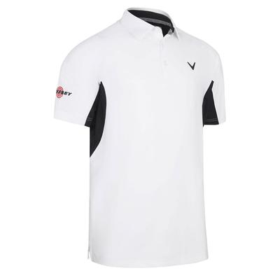 Callaway SS Odyssey Ventilated Golf Polo Shirt - Bright White - thumbnail image 1