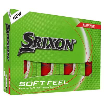 Srixon Soft Feel Brite Golf Balls - Red