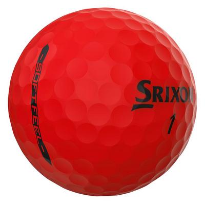 Srixon Soft Feel Brite Golf Balls - Red - thumbnail image 2