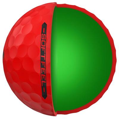 Srixon Soft Feel Brite Golf Balls - Red - thumbnail image 5
