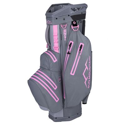 Sun Mountain H2NO Lite Golf Cart Bag - Nickel/Cadet/Pink