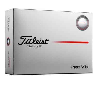 Titleist Pro V1X AIM Performance White Golf Balls - Red