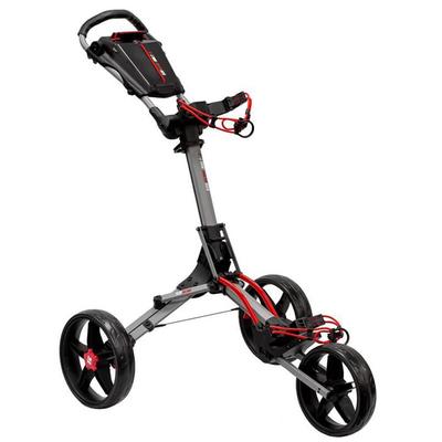 Longridge Ezeglide Bolt 2 Auto Opening Push Trolley - Grey/Red - thumbnail image 2