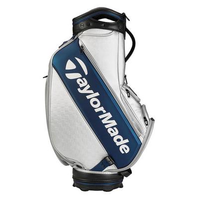 TaylorMade Players Staff Golf Bag - Silver/Navy - thumbnail image 3