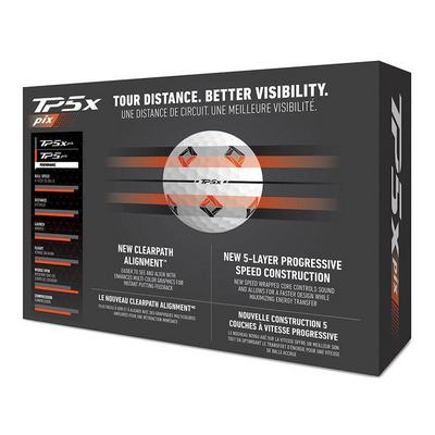 TaylorMade TP5X Golf Balls - White - thumbnail image 3