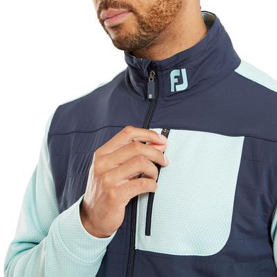 FootJoy ThermoSeries Hybrid Golf Jacket - Seaglass/Navy - thumbnail image 5