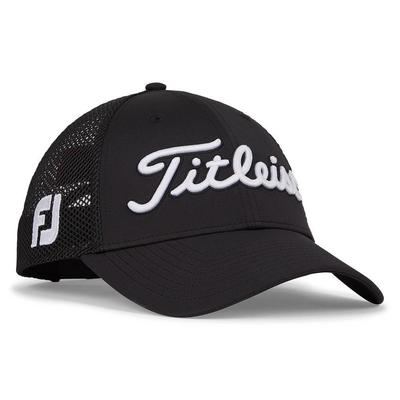 Titleist Tour Performace Mesh Golf Cap - Black/White - thumbnail image 2