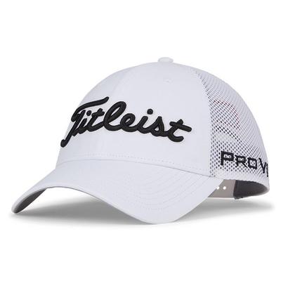 Titleist Tour Performace Mesh Golf Cap - White - thumbnail image 1