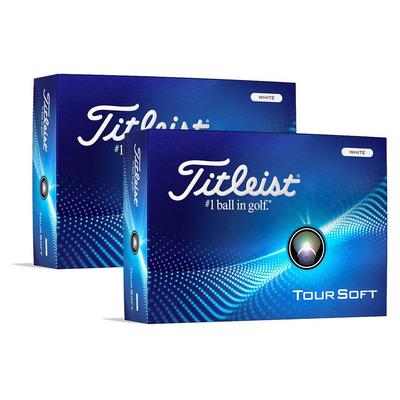 Titleist Tour Soft Golf Balls 2024 - White (Double Dozen Offer)