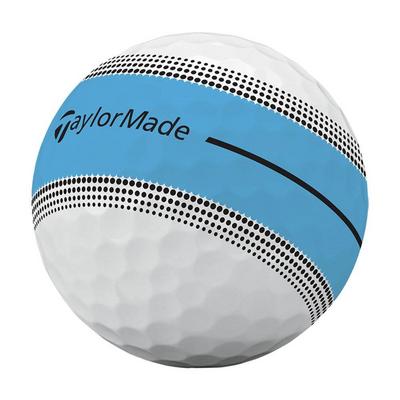 TaylorMade Tour Response Stripe Golf Balls - White/Blue (4 For 3) - thumbnail image 5