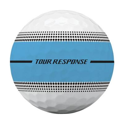 TaylorMade Tour Response Stripe Golf Balls - White/Blue (4 For 3) - thumbnail image 6