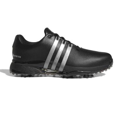 adidas Tour360 Gore-Tex Golf Shoes - Core Black/Iron/Lucid Red