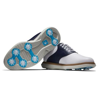 FootJoy Traditions Golf Shoe - White/Navy - thumbnail image 5