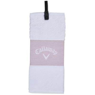 Callaway Tri-Fold Golf Towel - Mauve