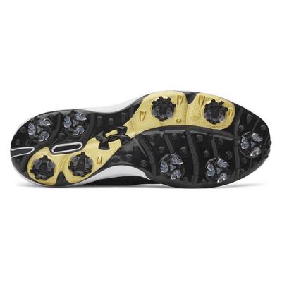 Under Armour UA Drive Pro Clone Golf Shoes - Black/Anthracite/Gold - thumbnail image 5