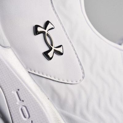 Under Armour UA Drive Pro Clone Spikeless Golf Shoes - White/White/Silver - thumbnail image 6