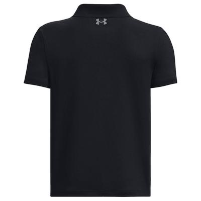 Under Armour UA Junior Performance Golf Polo Shirt - Black - thumbnail image 2