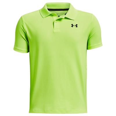 Under Armour UA Junior Performance Golf Polo Shirt - Lime Surge - thumbnail image 1