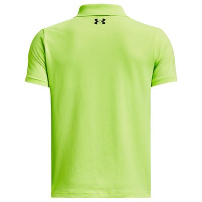 Under Armour UA Junior Performance Golf Polo Shirt - Lime Surge - thumbnail image 2